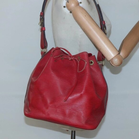 LOUIS VUITTON Epi Petit Noe Shoulder Bag Red - Picture 1 of 16
